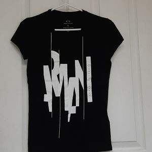 Armani Exchange V Neck Women's graphic tee